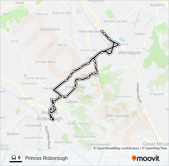 6 Bus Line Map