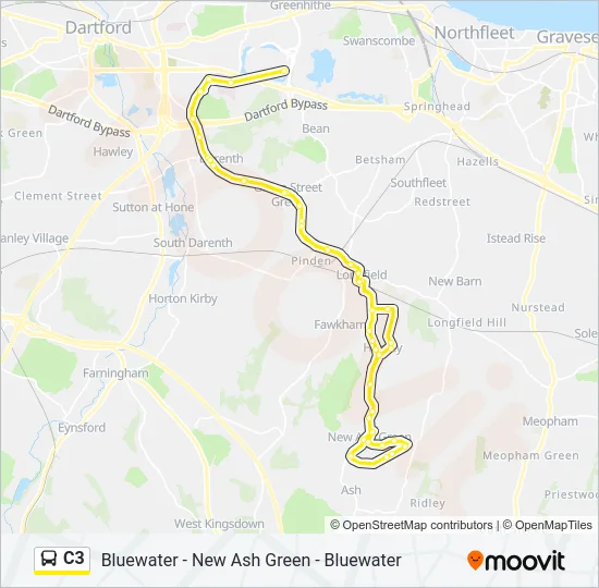 C3 Bus Line Map