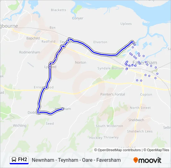 FH2 Bus Line Map