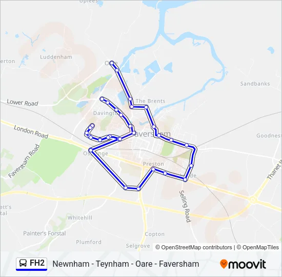 FH2 Bus Line Map