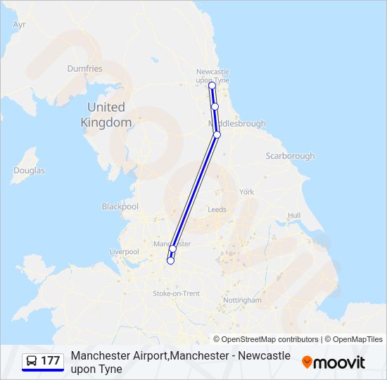 177 Bus Line Map