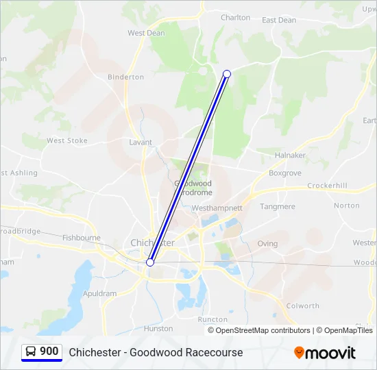 900 Bus Line Map