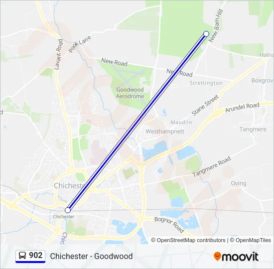 902 Bus Line Map