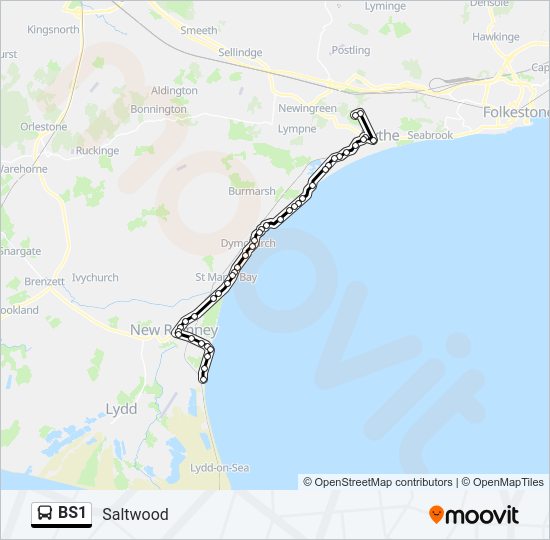 BS1 Bus Line Map