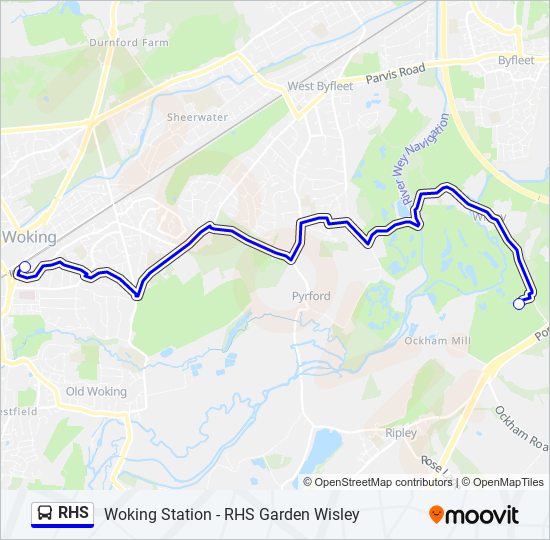 rhs Route: Schedules, Stops & Maps - Woking (Updated)