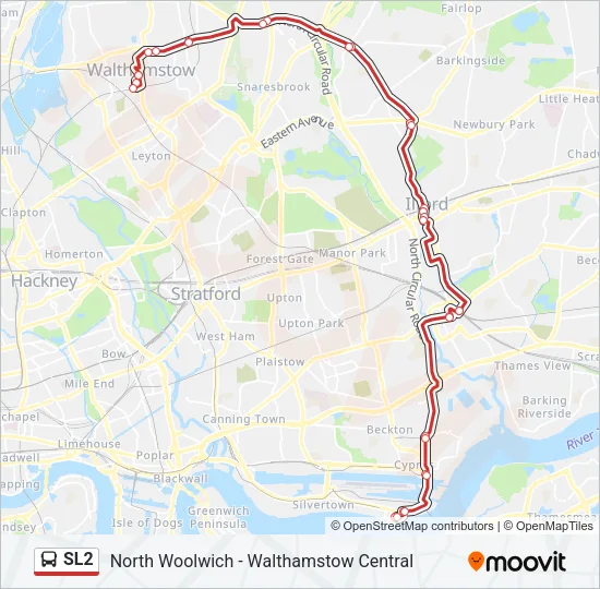 SL2 Bus Line Map