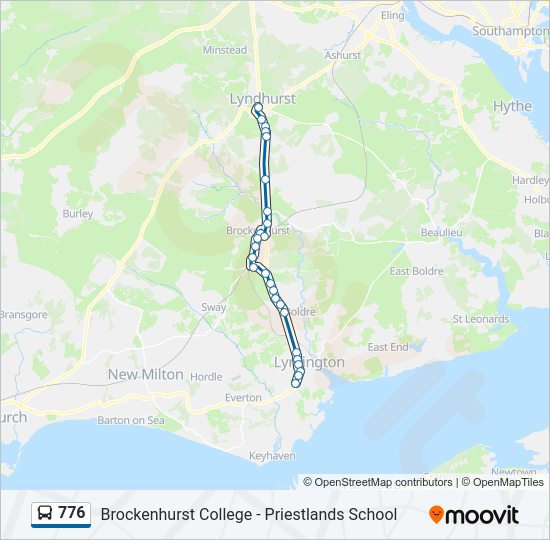 776 Bus Line Map