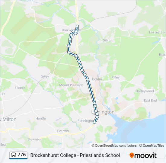 776 Bus Line Map