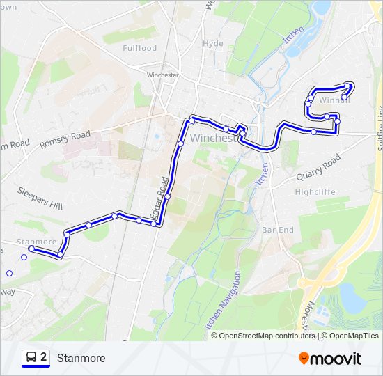 2 bus Line Map