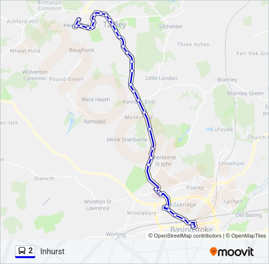 2 Bus Line Map