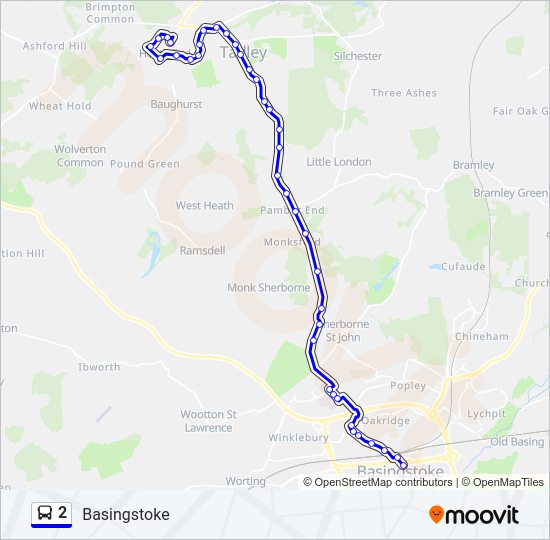 2 bus Line Map