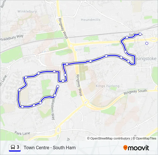 3 Bus Line Map