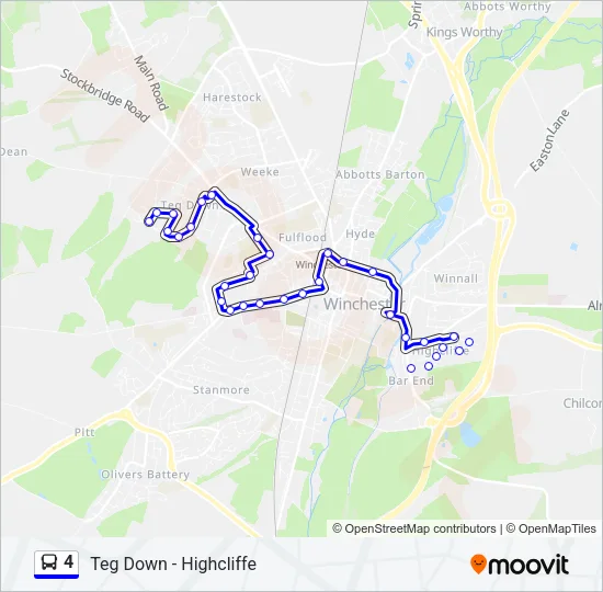 4 Bus Line Map