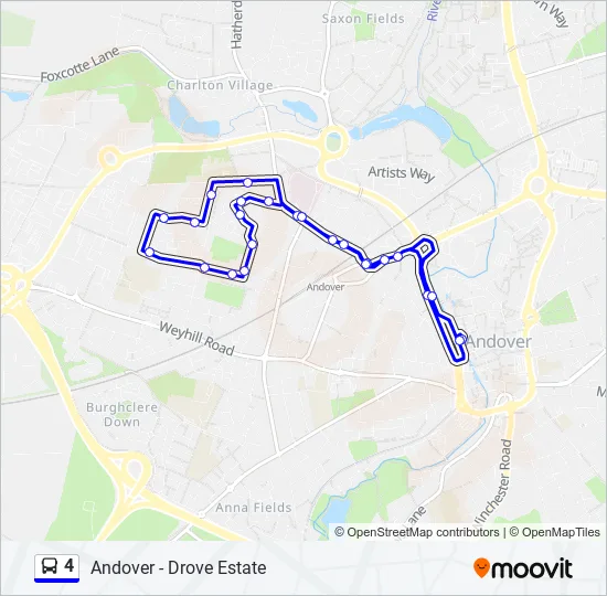 4 Bus Line Map