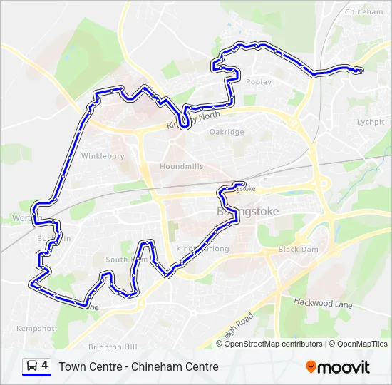 4 Bus Line Map