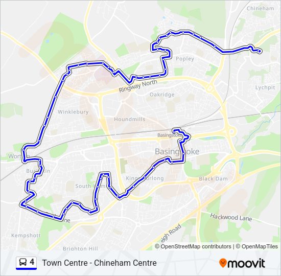 4 Bus Line Map