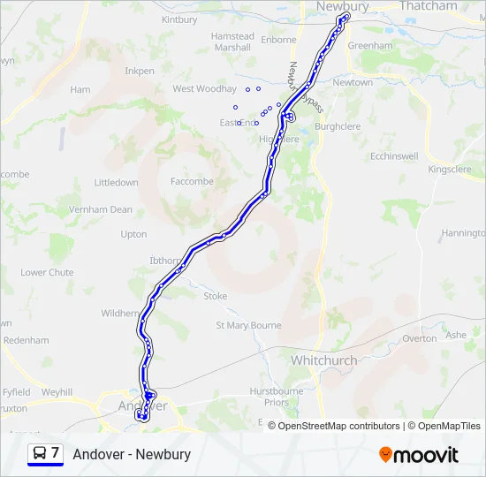 7 Bus Line Map