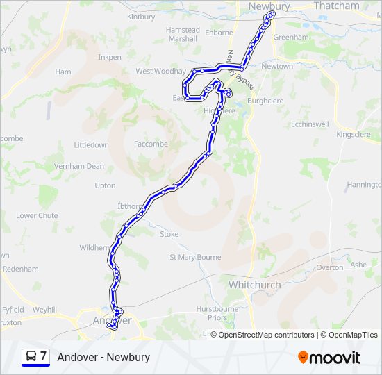 7 Bus Line Map