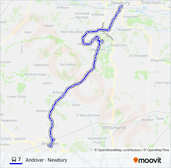 7 Bus Line Map