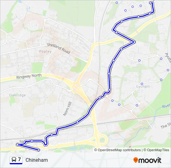 7 Bus Line Map
