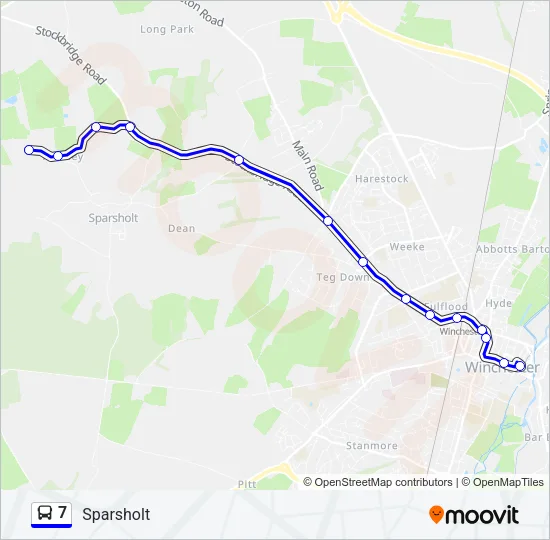 7 Bus Line Map