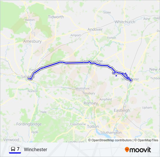 7 Bus Line Map