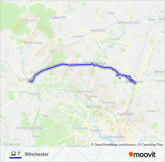 7 Bus Line Map