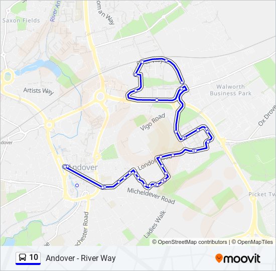 10 Bus Line Map