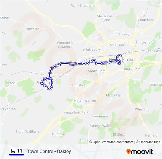 11 Bus Line Map