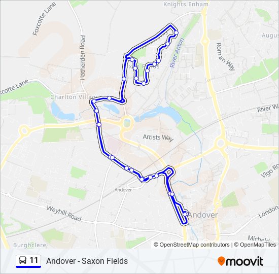 11 Bus Line Map