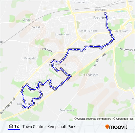 12 bus Line Map