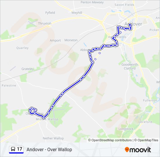 17 Bus Line Map