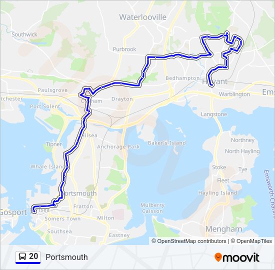 20 Bus Line Map