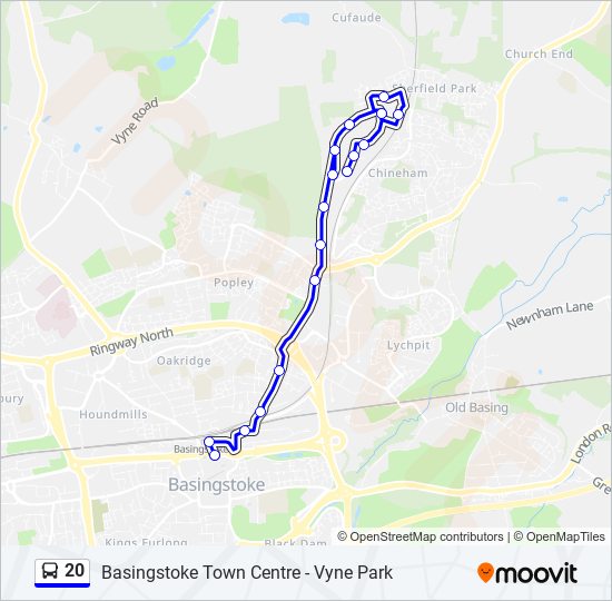 20 Bus Line Map