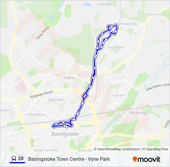 20 Bus Line Map