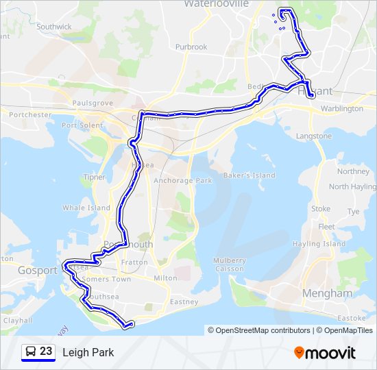 23 Bus Line Map