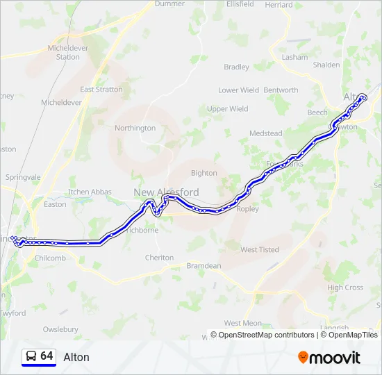 64 Bus Line Map