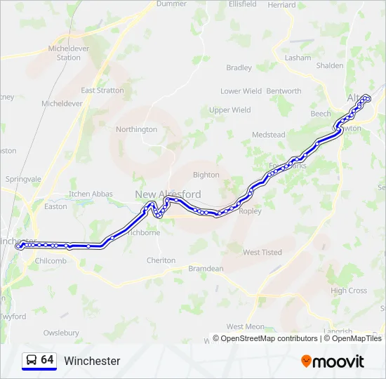 64 Bus Line Map