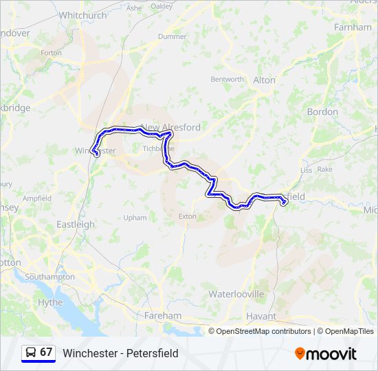 67 Route: Schedules, Stops & Maps - Winchester (Updated)