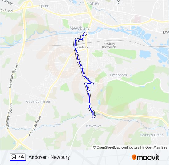 7A Bus Line Map
