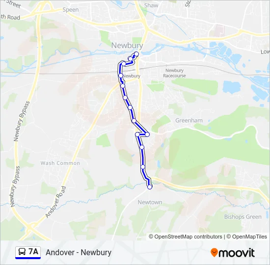 7A Bus Line Map