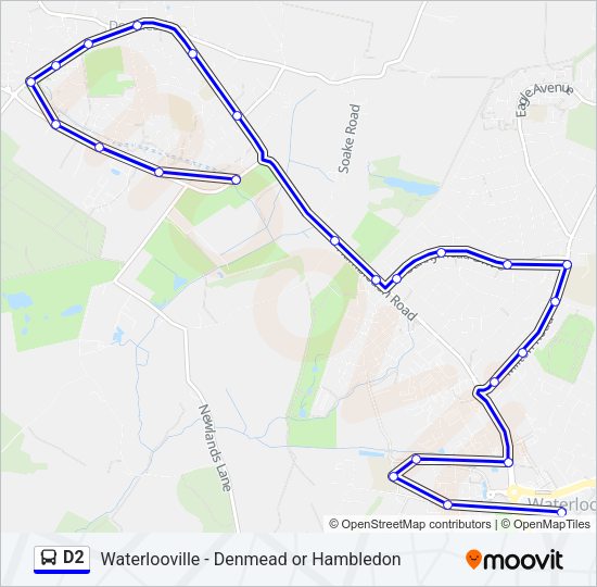 D2 Bus Line Map