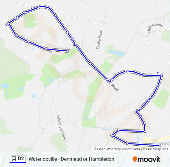 D2 Bus Line Map