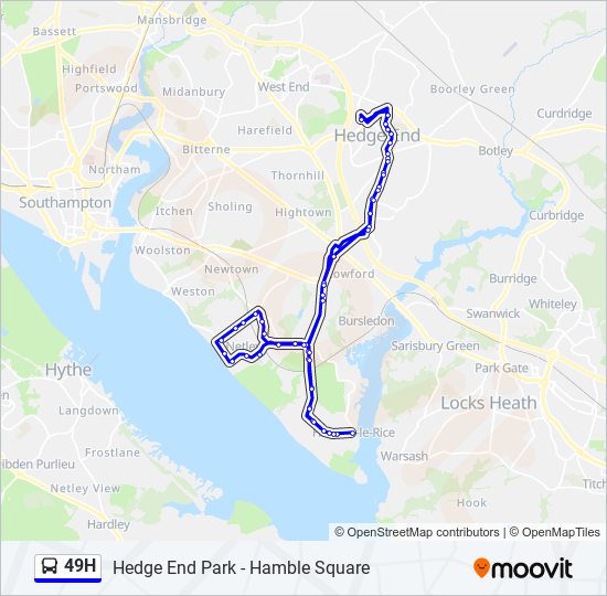 49H bus Line Map