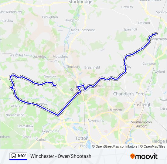 662 Bus Line Map