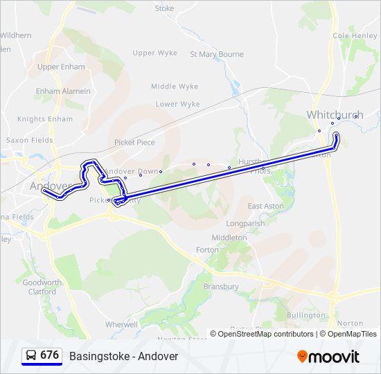 676 Bus Line Map