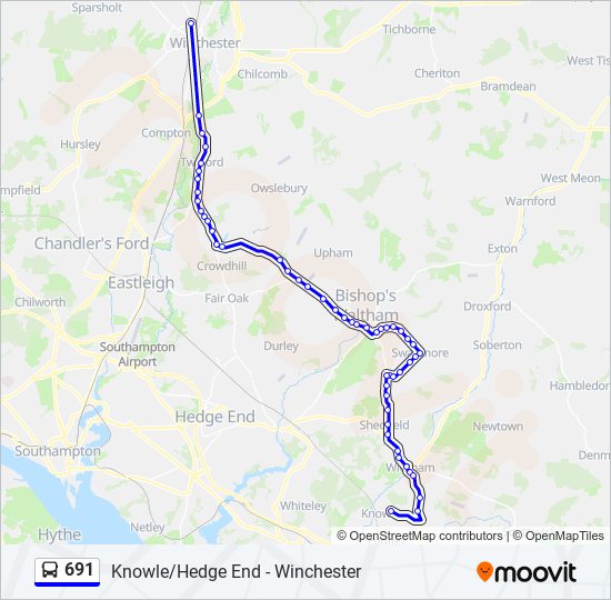 691 Route: Schedules, Stops & Maps - Knowle Village (Updated)