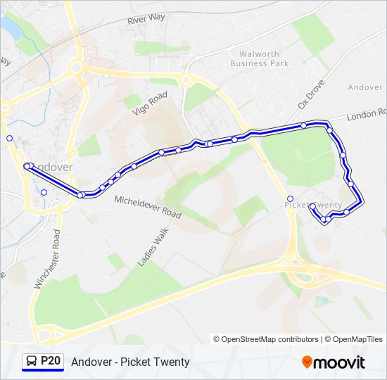 P20 bus Line Map