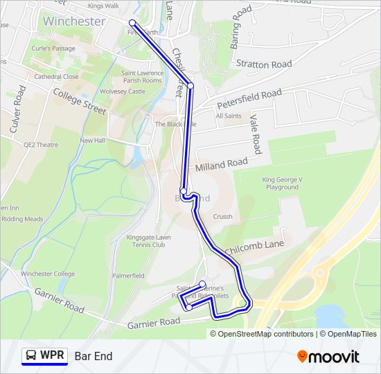 WPR Bus Line Map