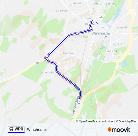 WPR Bus Line Map